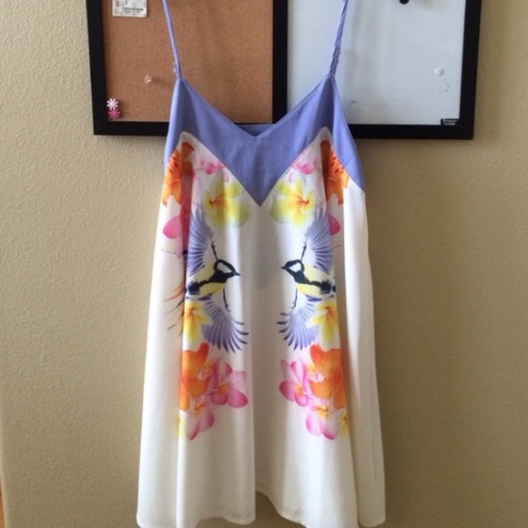 LF Bird Design Swing Dress - Picture 3 of 3